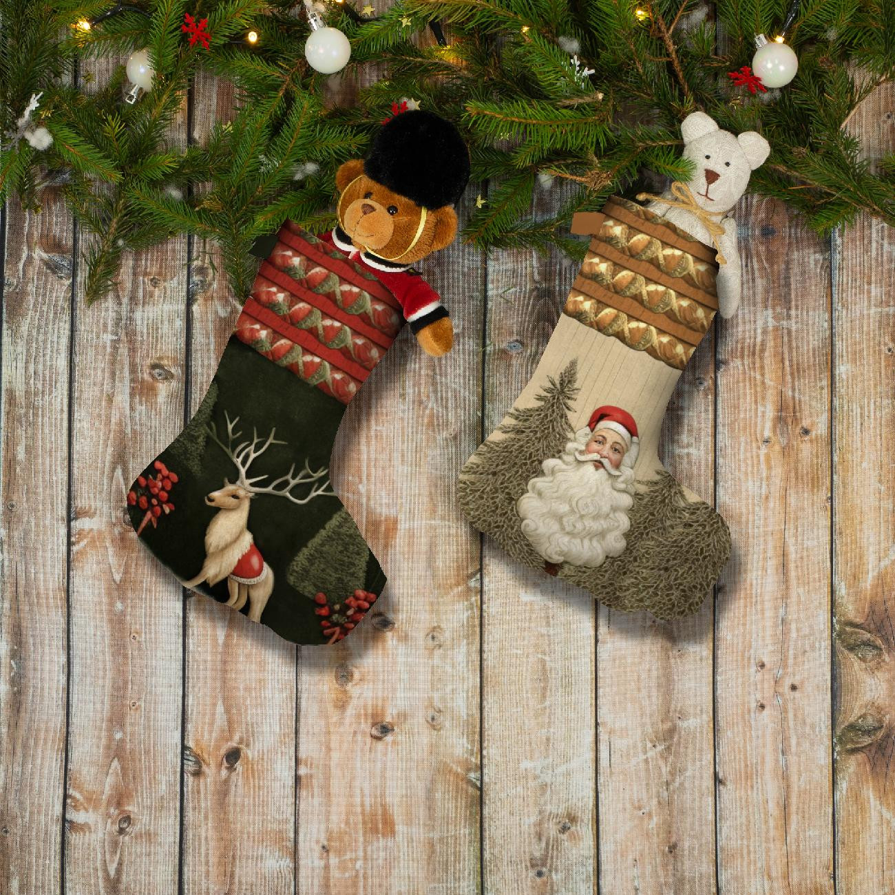 Christmas Stocking Set - RETRO CHRISTMAS - sewing set