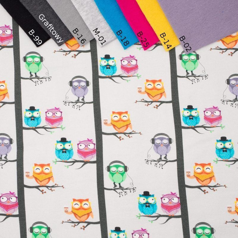 OWLS / colorful - looped knit 