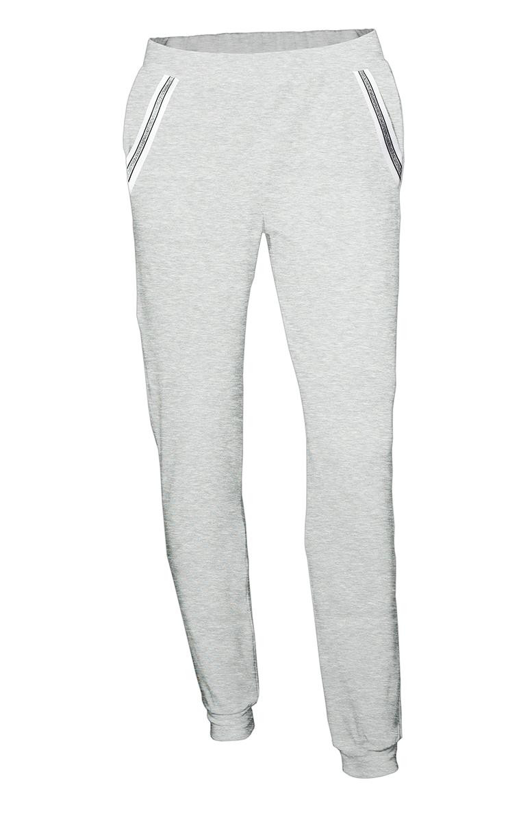 Women’s trousers - melange light grey L-XL