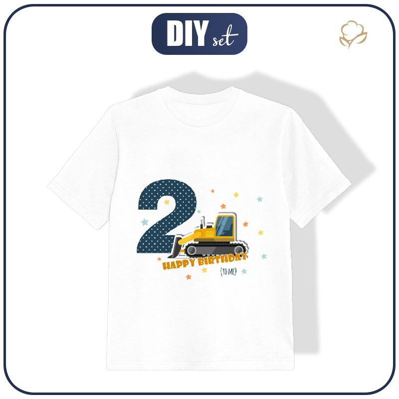 KID’S T-SHIRT - 2ST BIRTHDAY / BULLDOZER - single jersey 