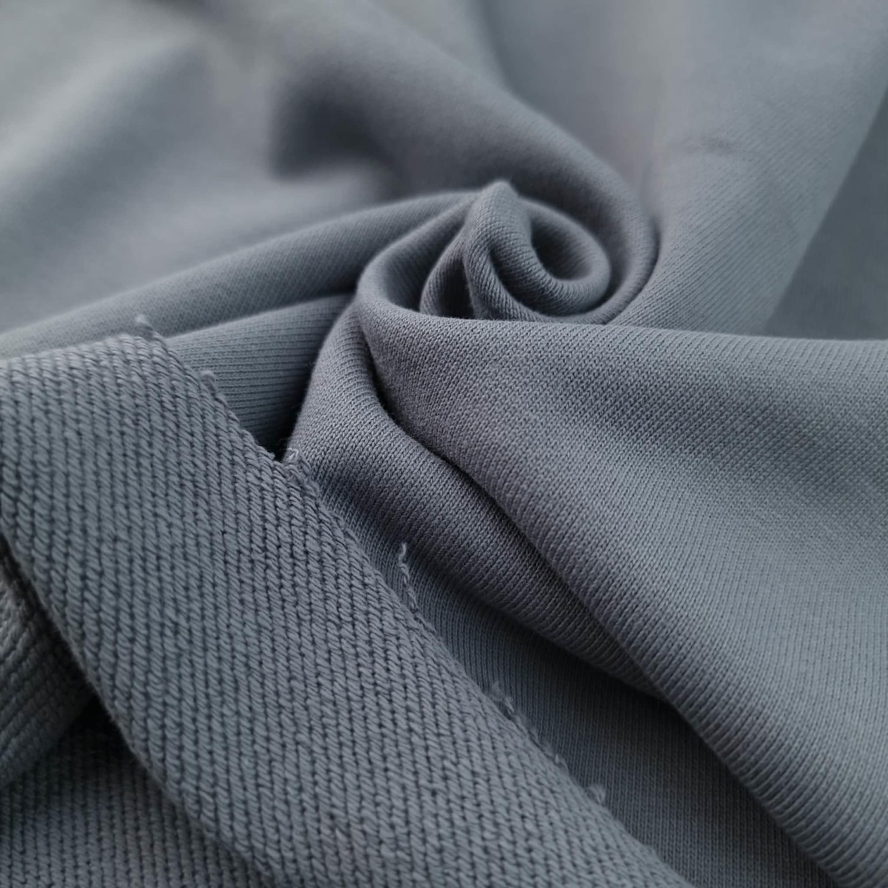 French terry TWILL / HEAVY 450g - GREY