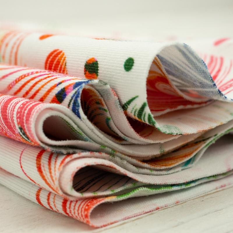 RAINBOW FEATHERS - Viskose-Jersey WE210