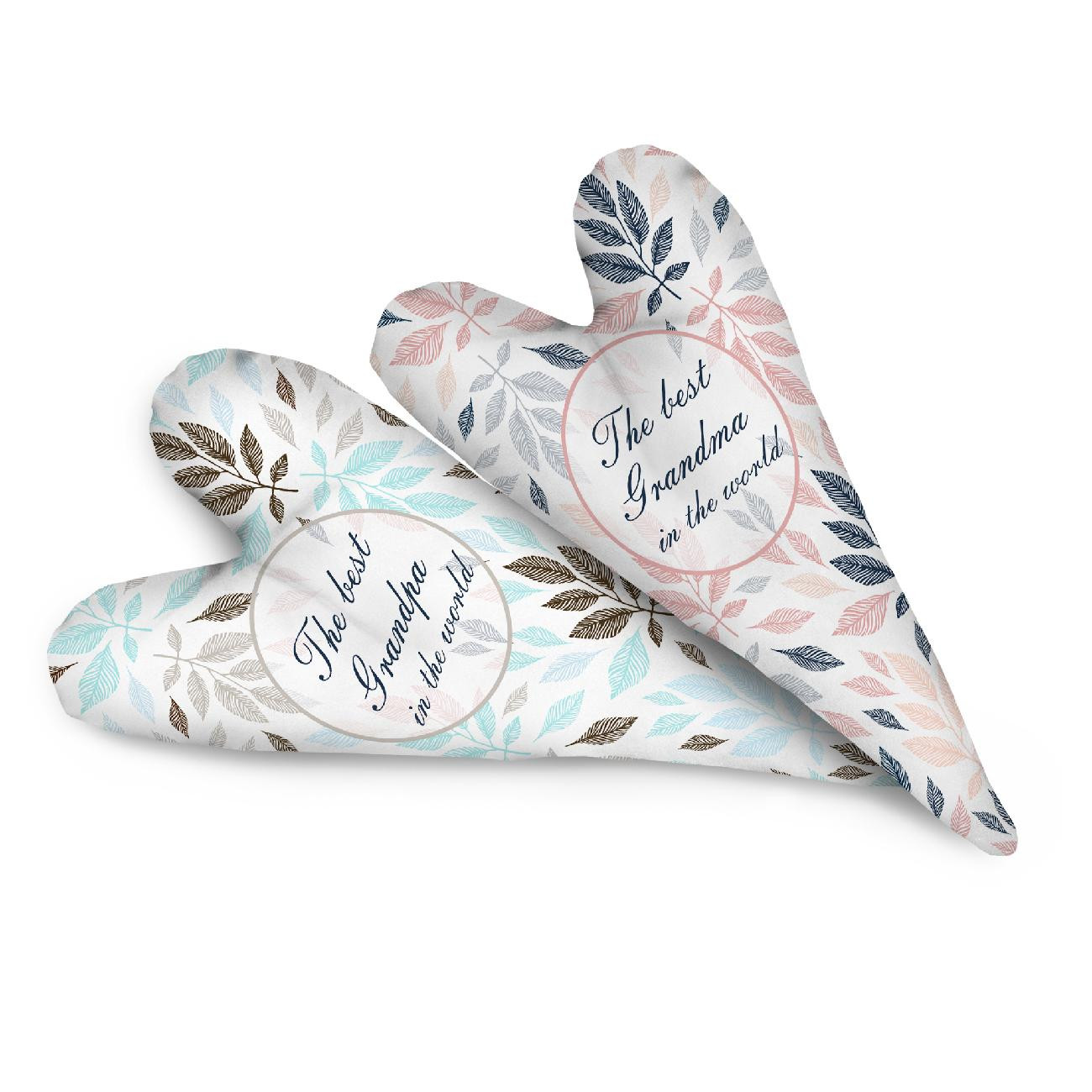 DECORATIVE HEARTS - PASTEL LEAVES EN