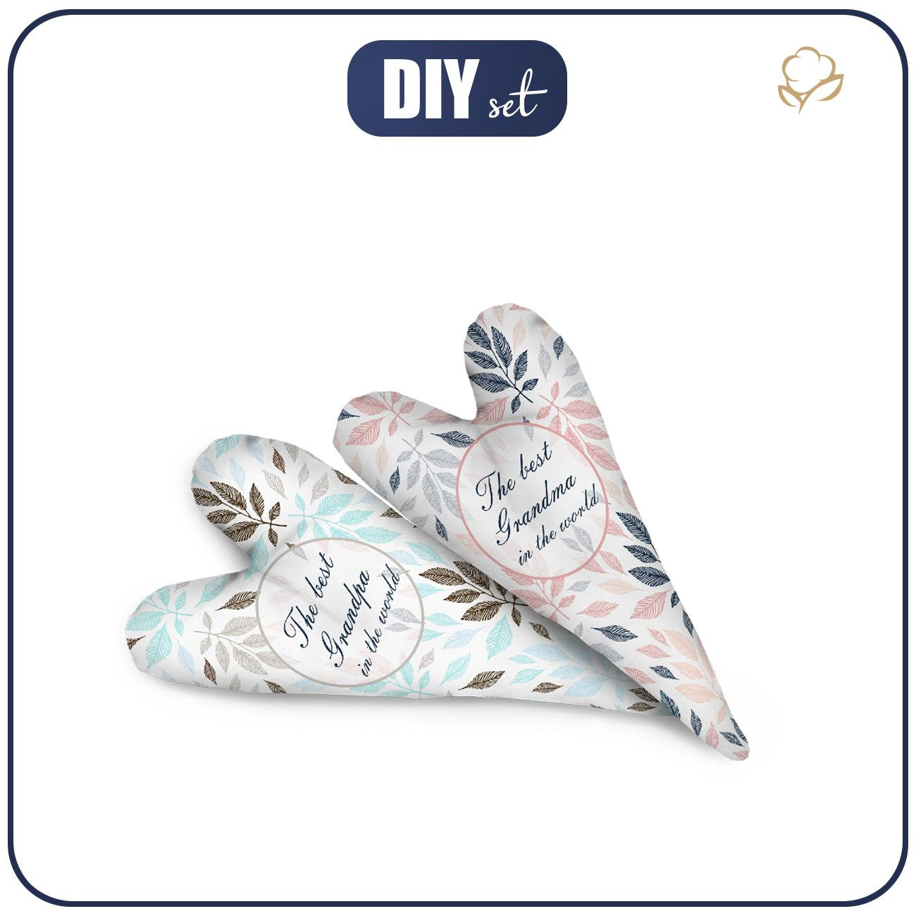 DECORATIVE HEARTS - PASTEL LEAVES EN