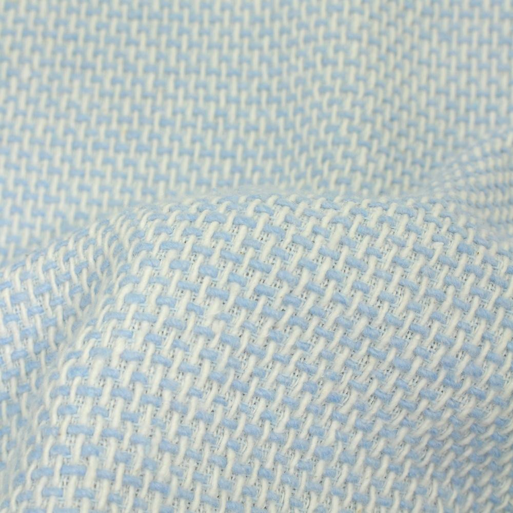 Blue tweed fabric (Chanel)