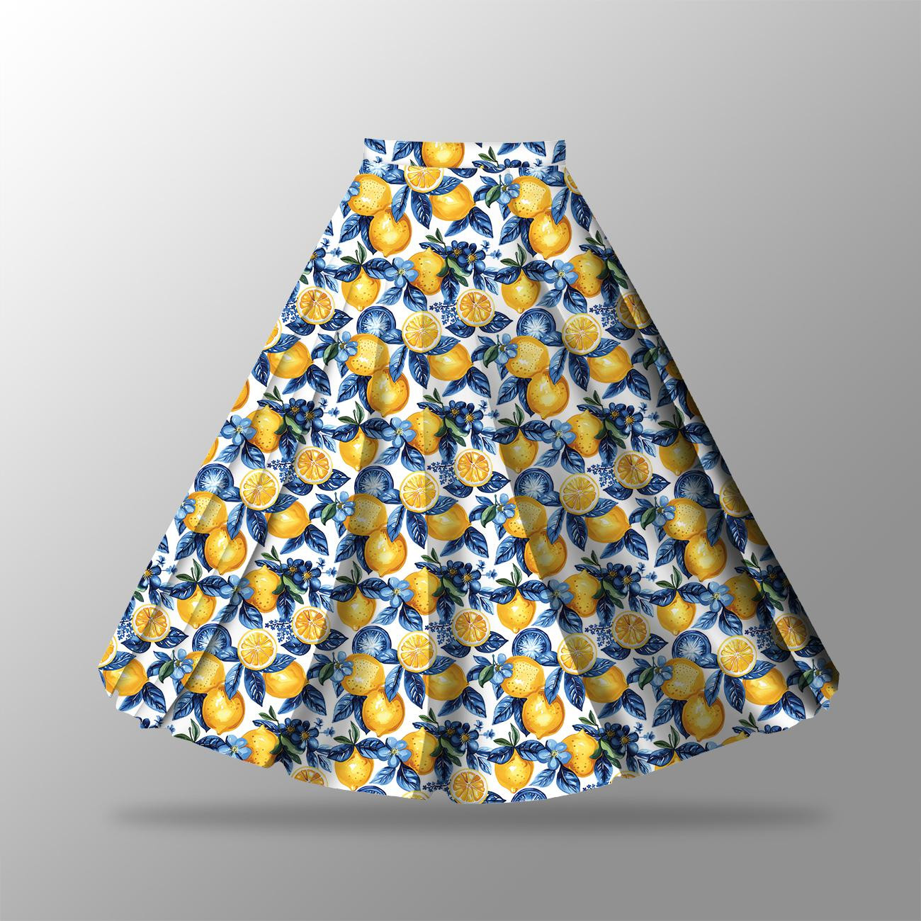 Skirt panel "MAXI" - Viscose jersey/ TUTTI FRUTTI pat.16