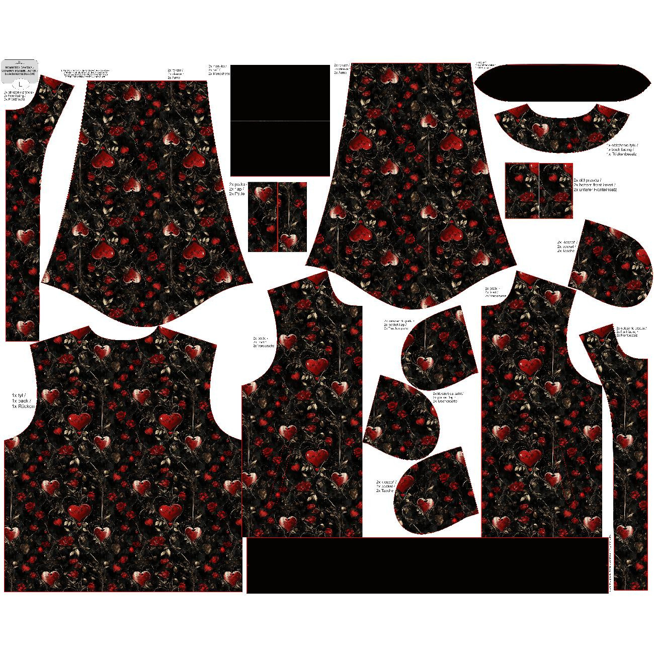 WOMEN’S BOMBER JACKET (KAMA) - VALENTINE'S DAY 9 - sewing set