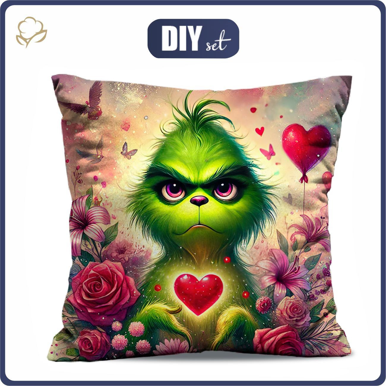 PILLOW 45X45 - VALENTINE'S DAY / PRANK 1 - Cotton woven fabric - sewing set