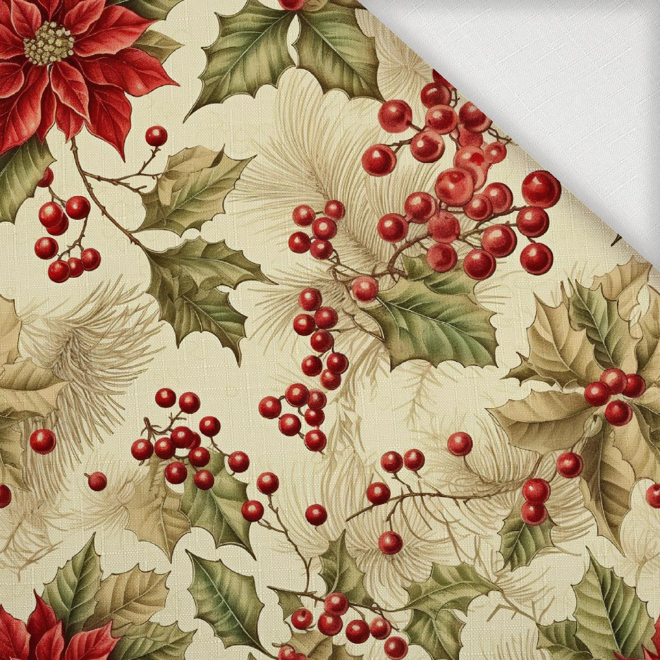 Vintage Christmas wz.16 - Woven Fabric for tablecloths
