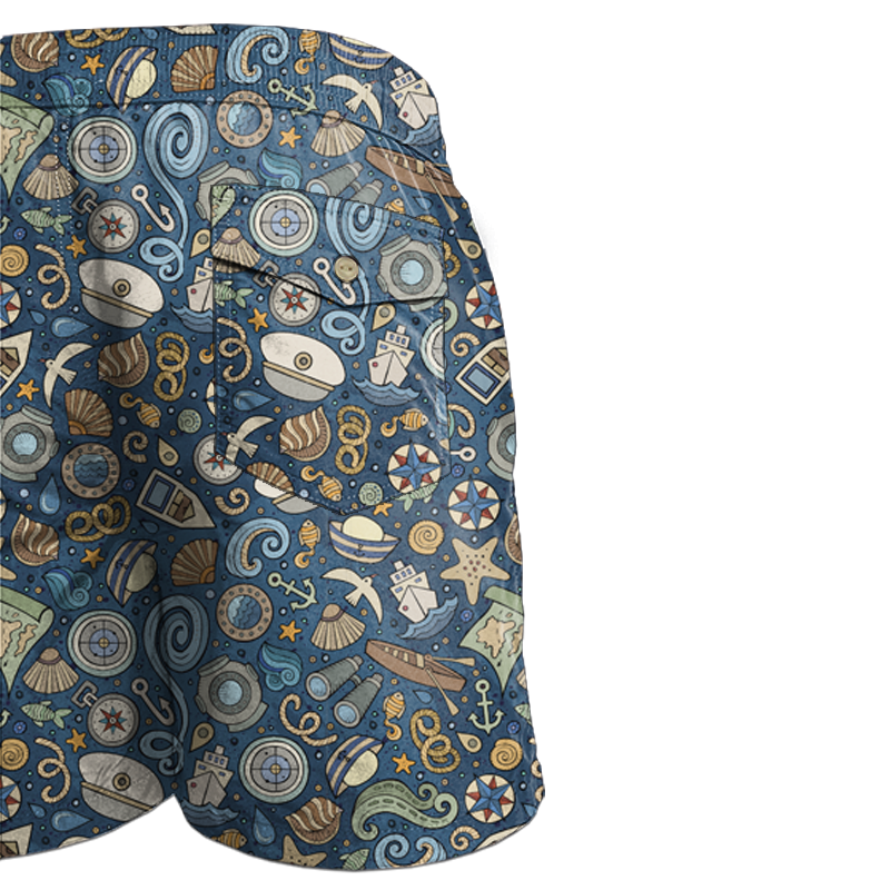 Men's swim trunks - IN THE SEA - sewing set
