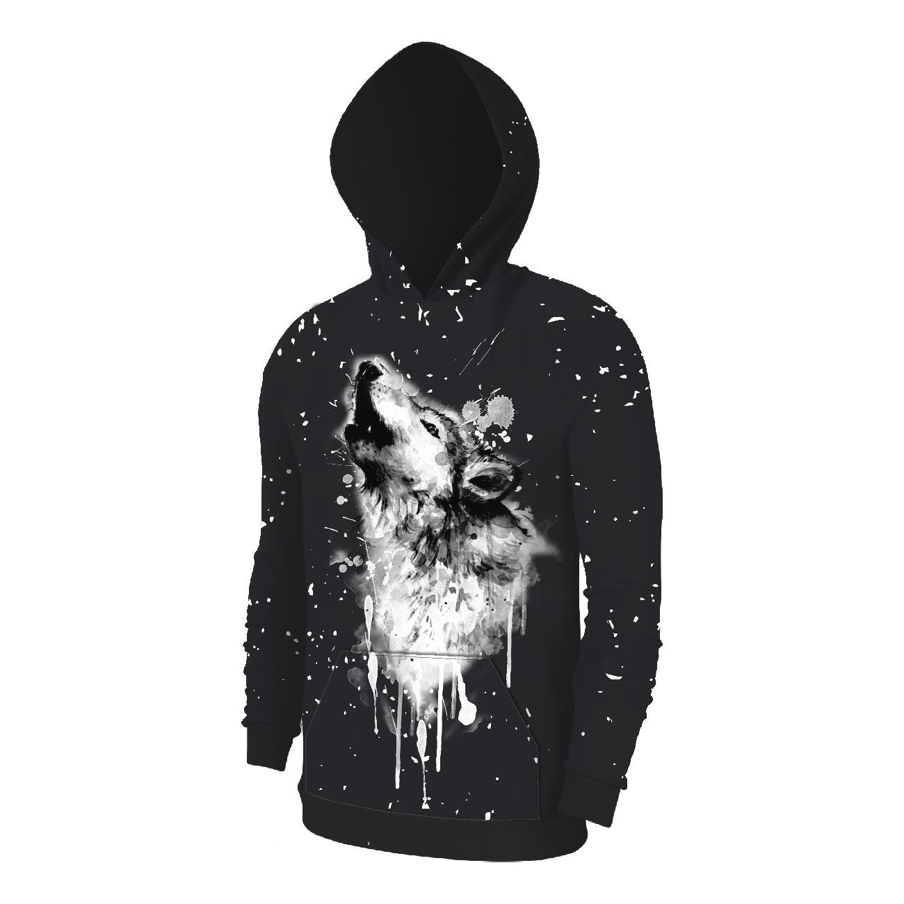 MEN’S HOODIE (COLORADO) - WOLF PAT. 3 - sewing set