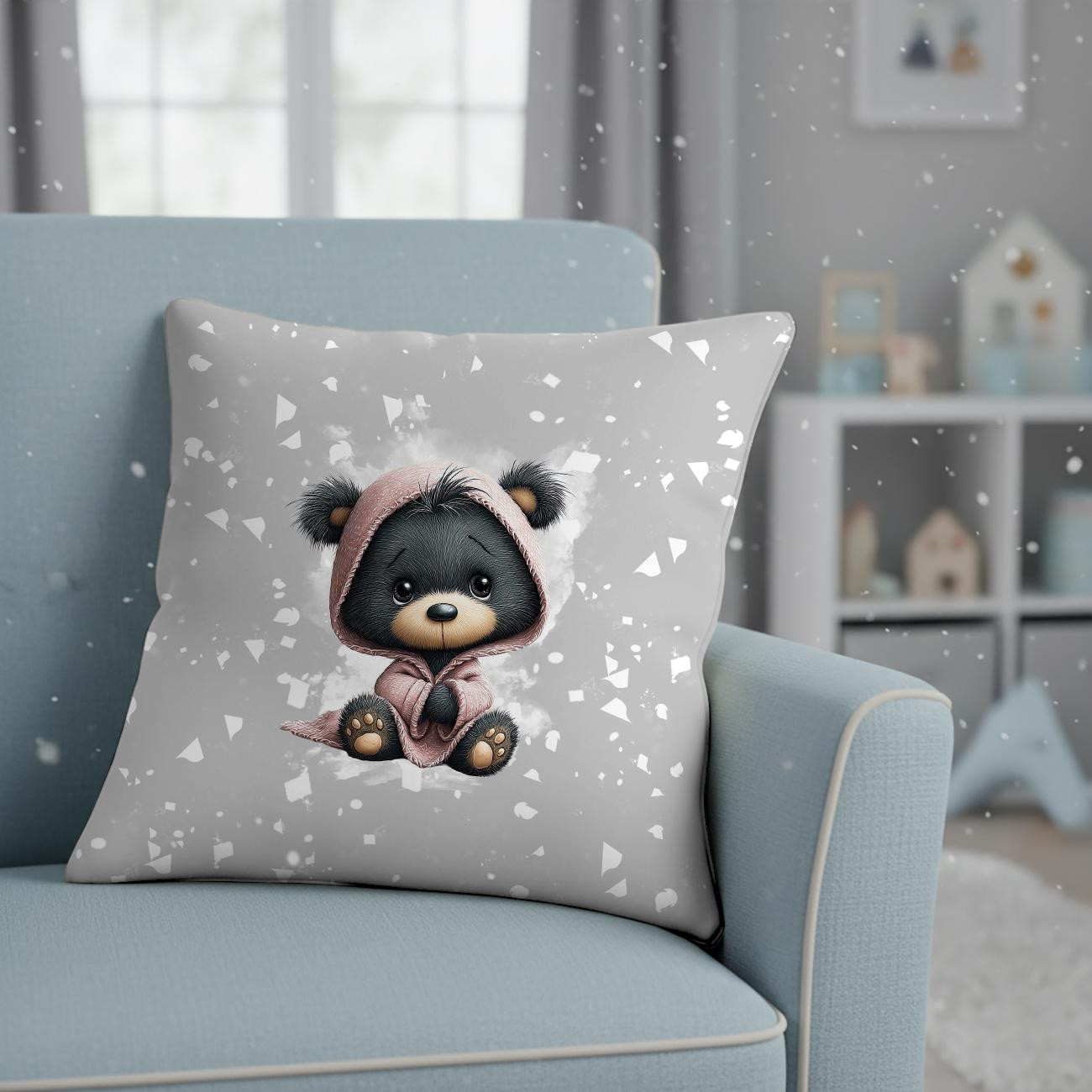 WINTER ANIMALS wz.12 - panel (60cm x 50cm) Waterproof woven fabric