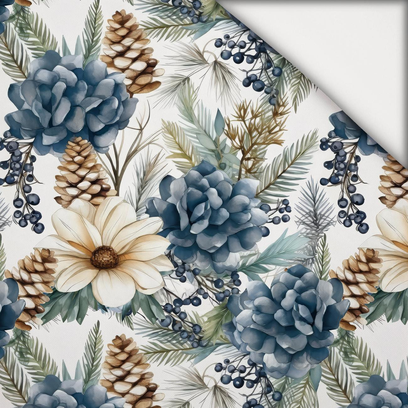 WINTER FLOWERS WZ.10 - light brushed knitwear