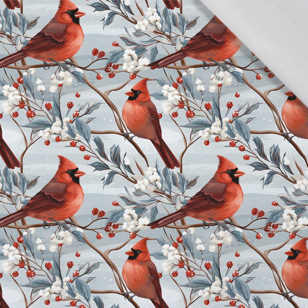 WINTER FLOWERS WZ.15 - Cotton woven fabric