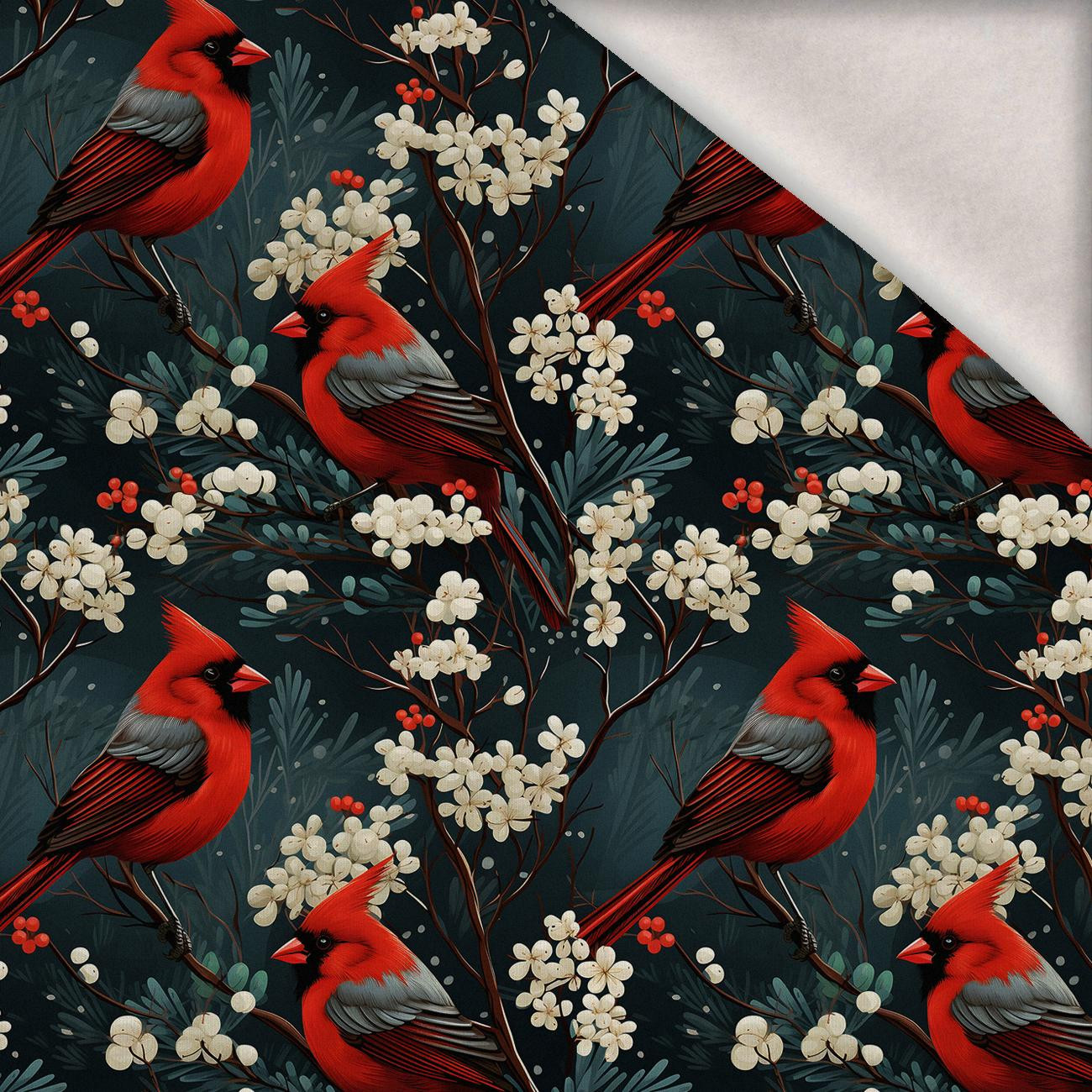 WINTER FLOWERS WZ.16 - brushed knitwear with elastane ITY