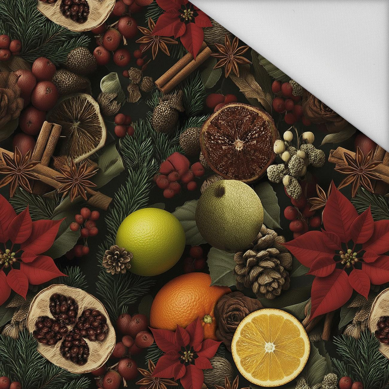 WINTER FLOWERS WZ.19 - Waterproof woven fabric