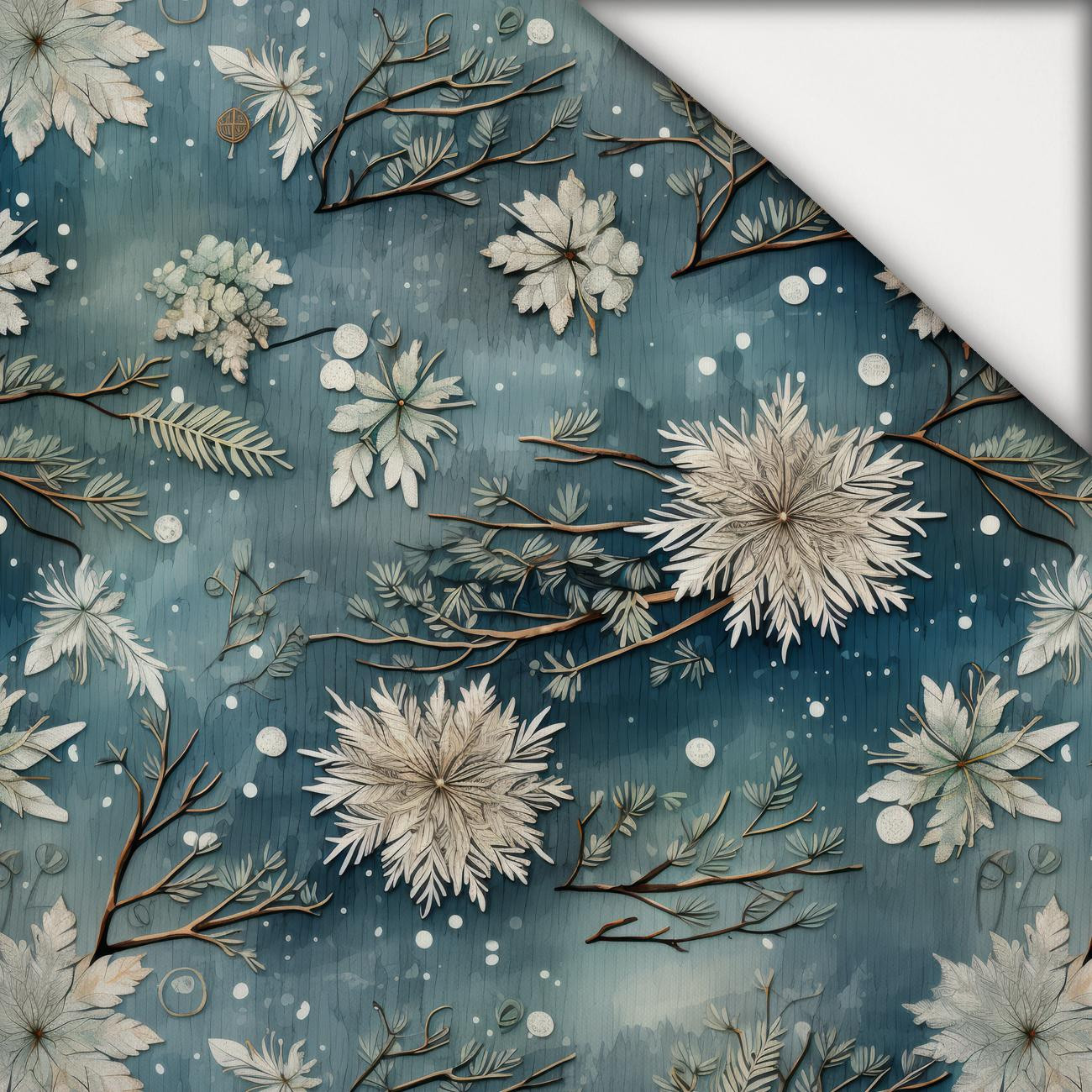 WINTER FLOWERS WZ.8 - light brushed knitwear