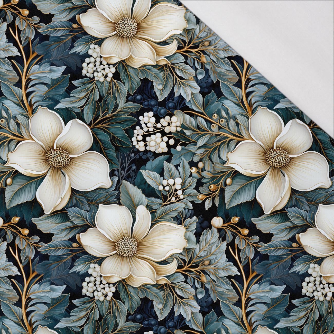 WINTER FLOWERS WZ.9 - Nylon fabric PUMI