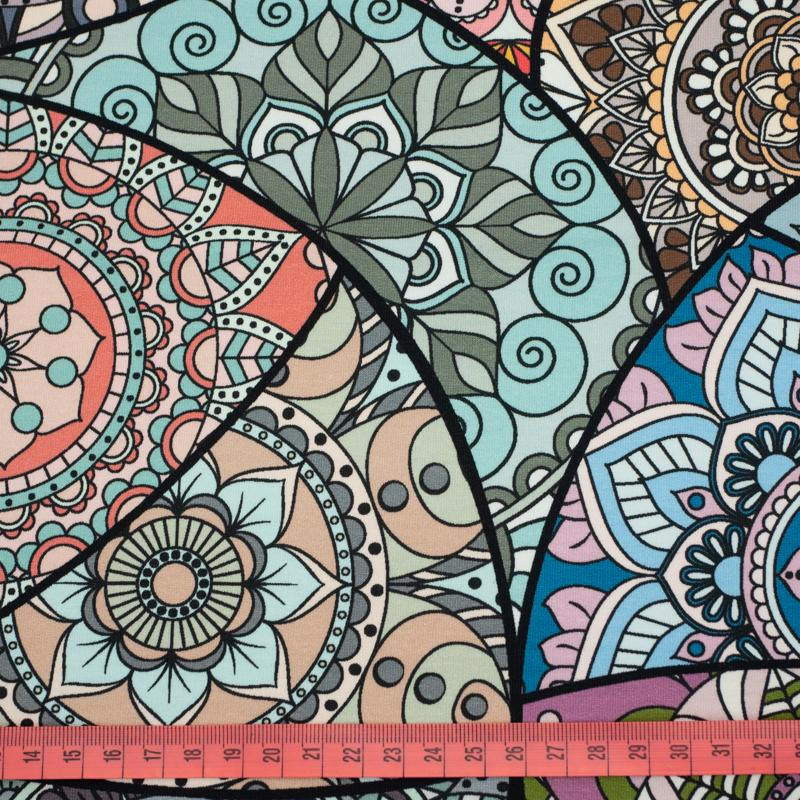 STAINED GLASS / aqua - looped knit SP250