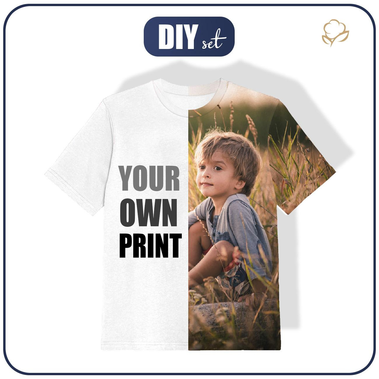 KID'S T-SHIRT WITH OWN PRINT - sewing set