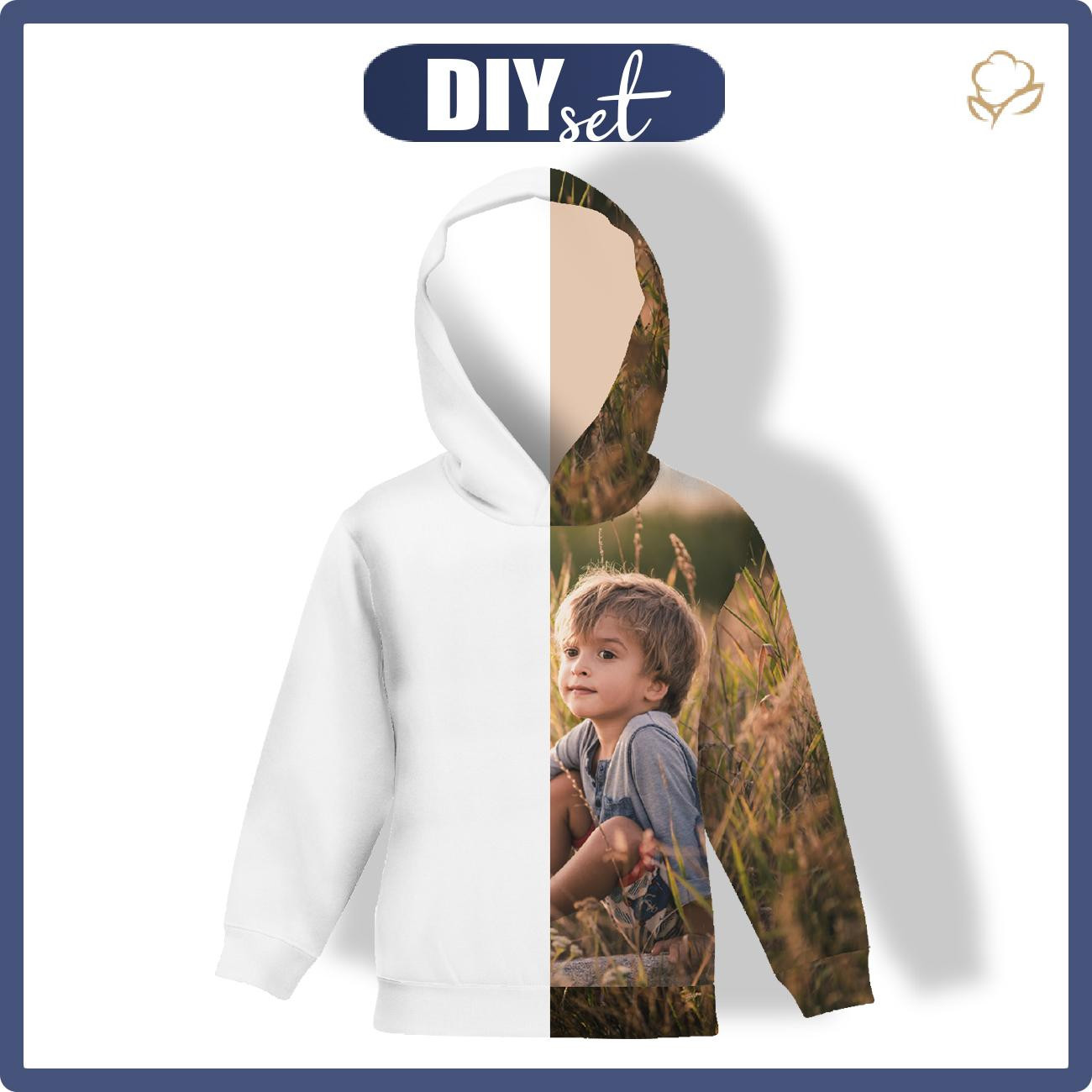 KID'S HOODIE (ALEX) WITH OWN PRINT - sewing set