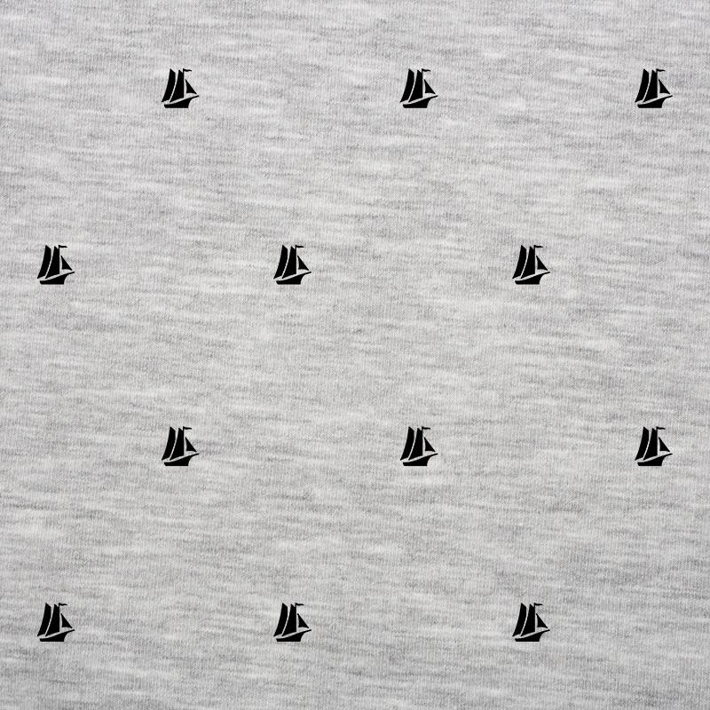 50cm SAILING SHIPS (MINIMAL) / M-01 melange light grey - looped knit SP250