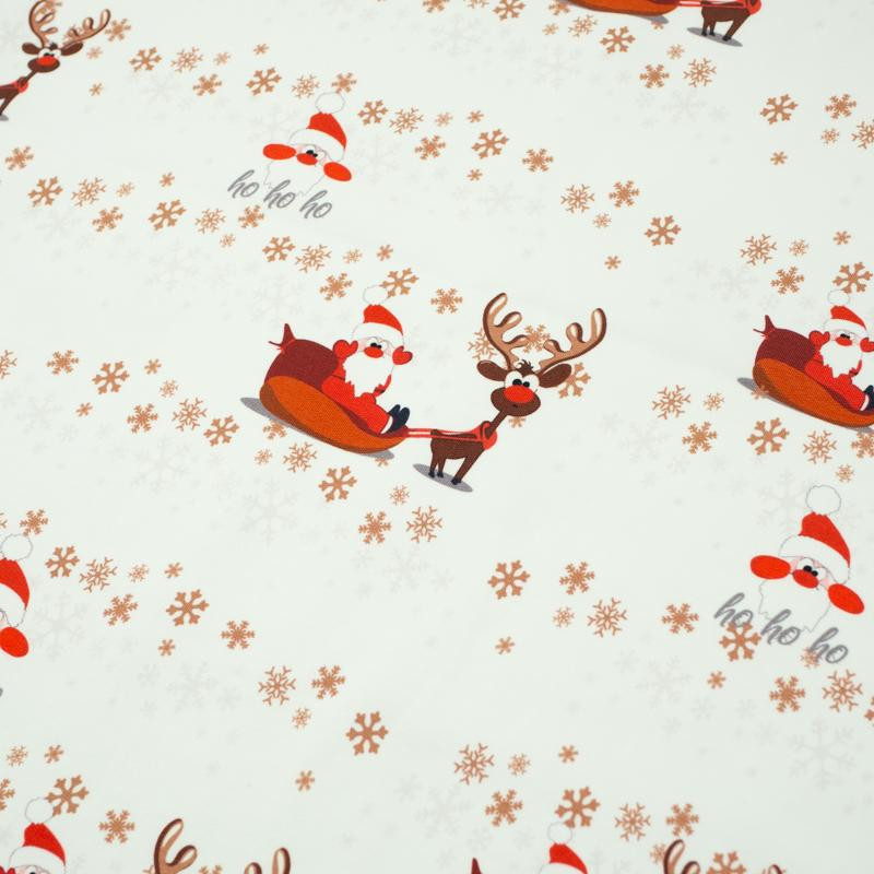 SANTA’S CARRIAGE / white - looped knit 