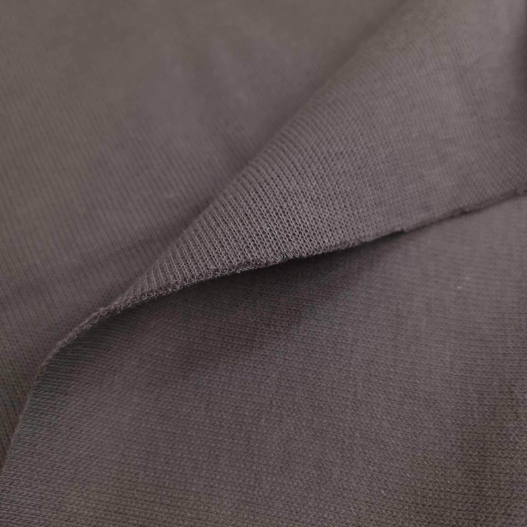 Exclusive Sweater-Knit Sweatshirt Fabric "Margot" - SOIL (D-239)