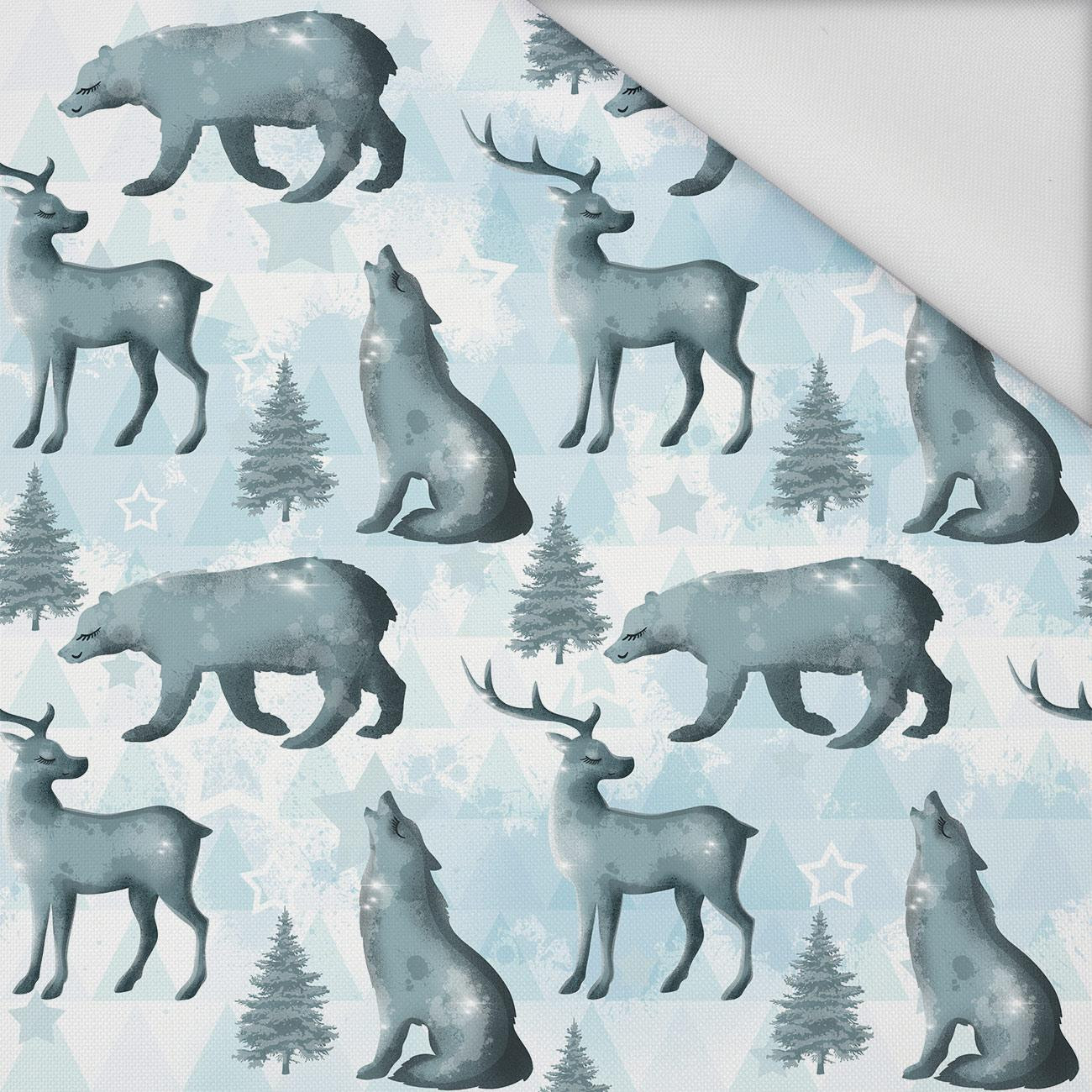 WINTER ANIMALS (WINTER IN THE MOUNTAINS) - Waterproof woven fabric
