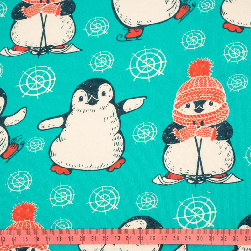 WINTER PENGUINS - thick looped knit 