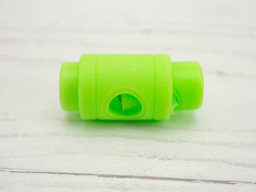 Cord Lock Stopper Toggles decorative 15x10mm - neon  green