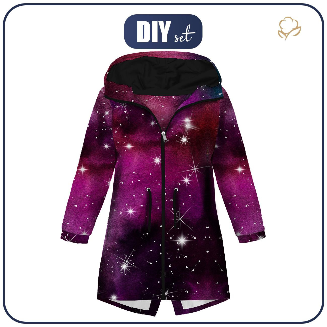 KIDS PARKA (ARIEL) - WATERCOLOR GALAXY PAT. 8 - softshell