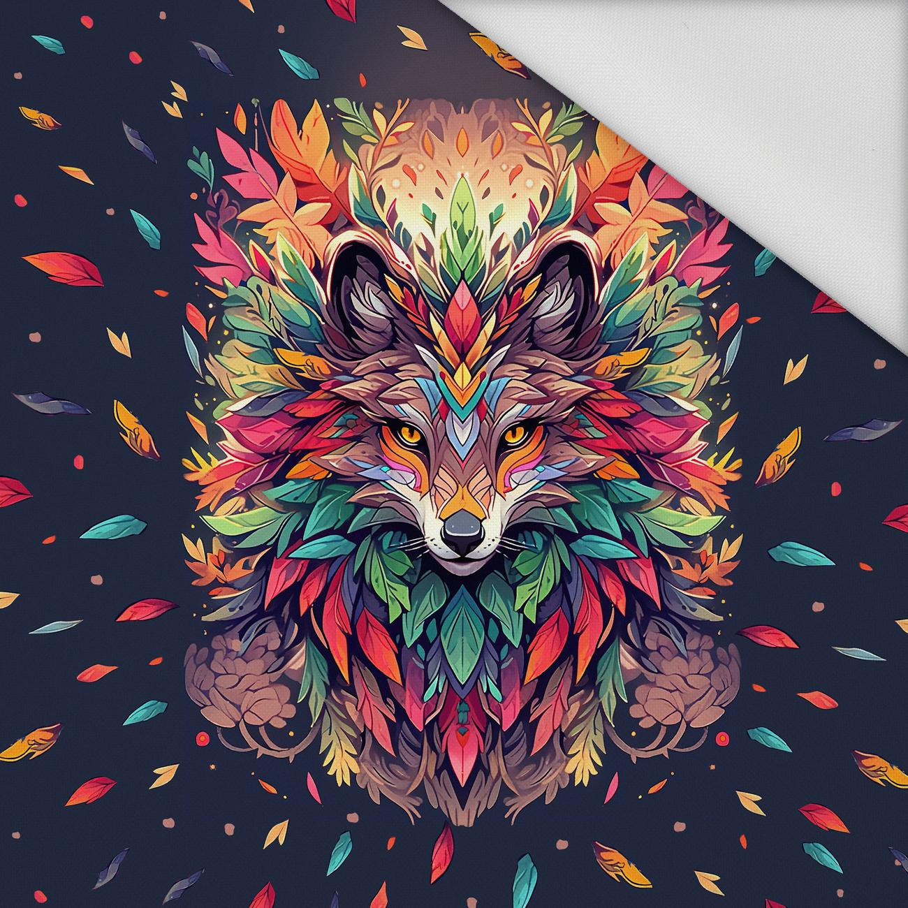 ANIMALS MANDALA wz.1 - panel (60cm x 50cm) Waterproof woven fabric