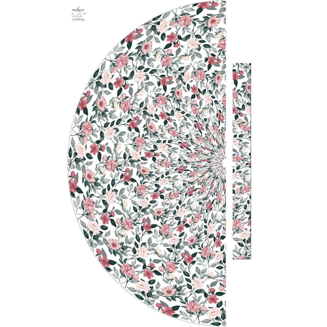 BEAUTIFUL FLOWERS - skirt panel "MAXI" - crepe