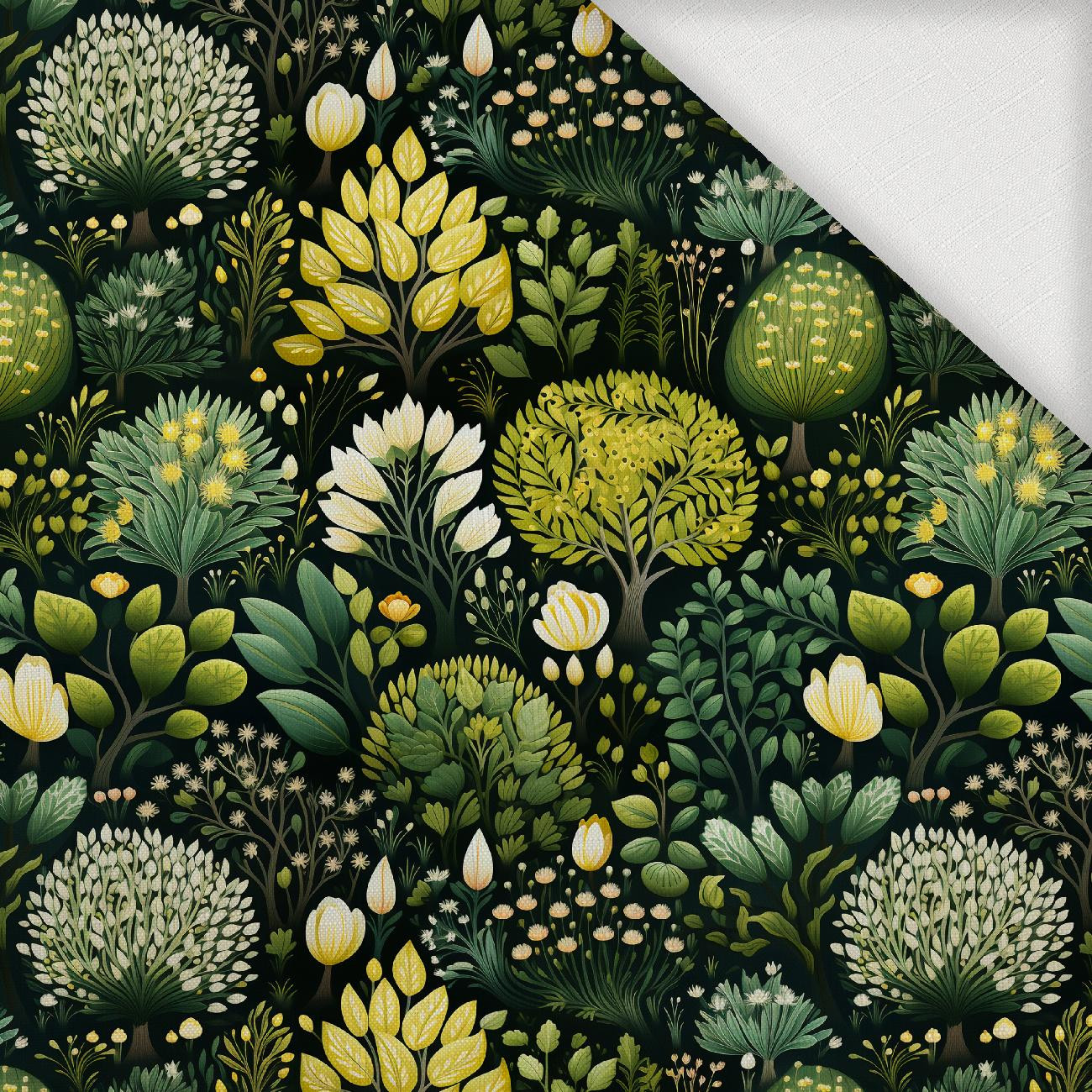 BOTANICAL GARDEN wz.2 - Woven Fabric for tablecloths
