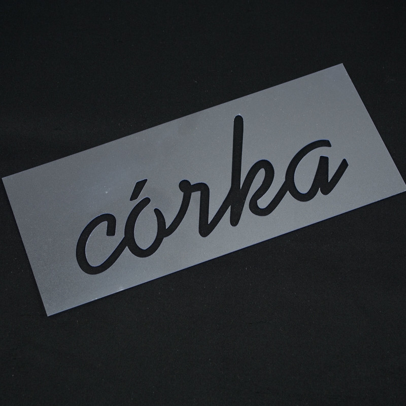 CÓRKA / lower case letters - Stencil