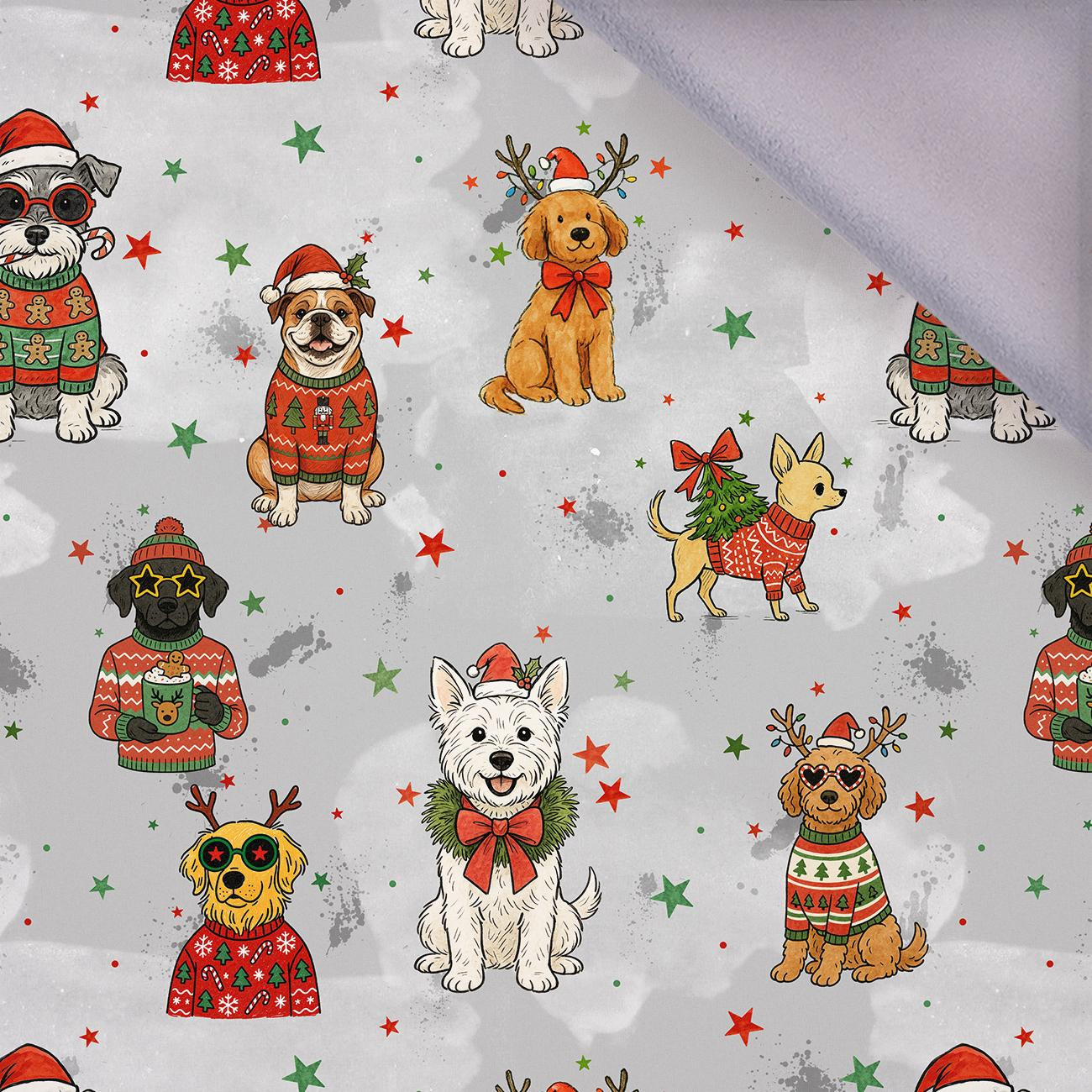 CHRISTMAS DOGS PAT. 1 - softshell
