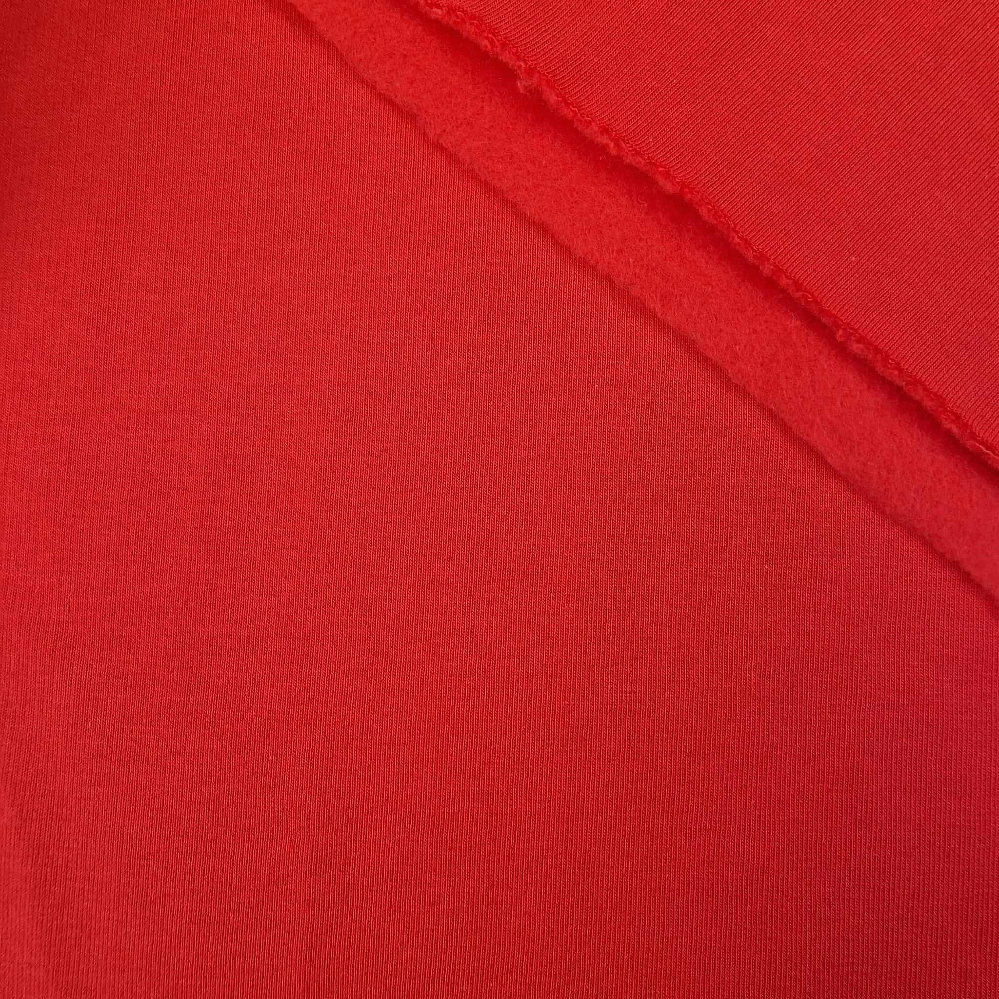 Thick brushed sweatshirt D300 - RED (D-18)