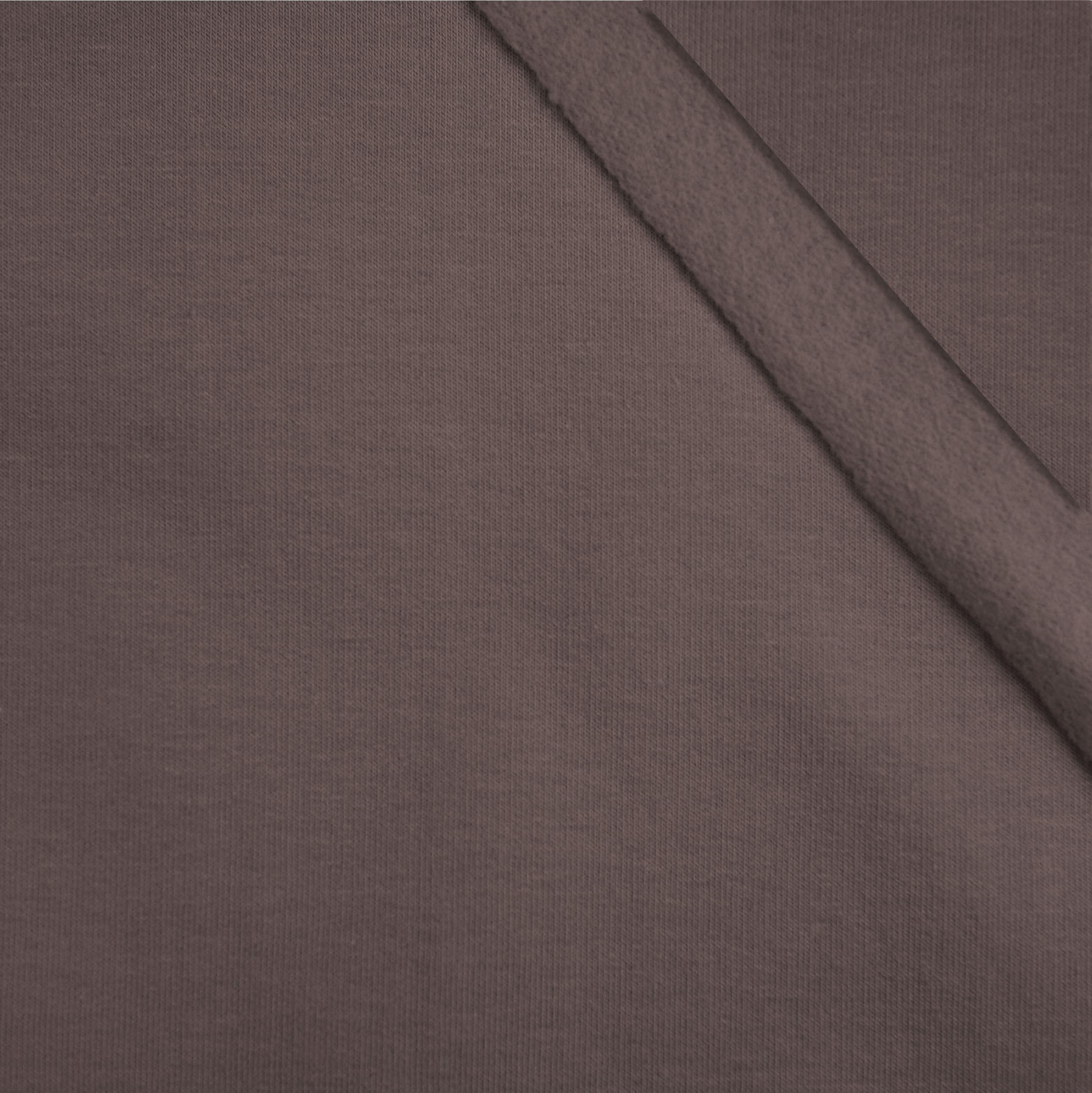D-695 Cocoa - brushed knitwear with elastane