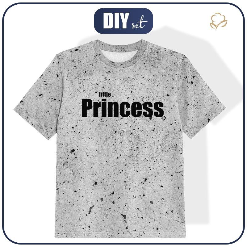 KID’S T-SHIRT- LITTLE PRINCESS / concrete - single jersey