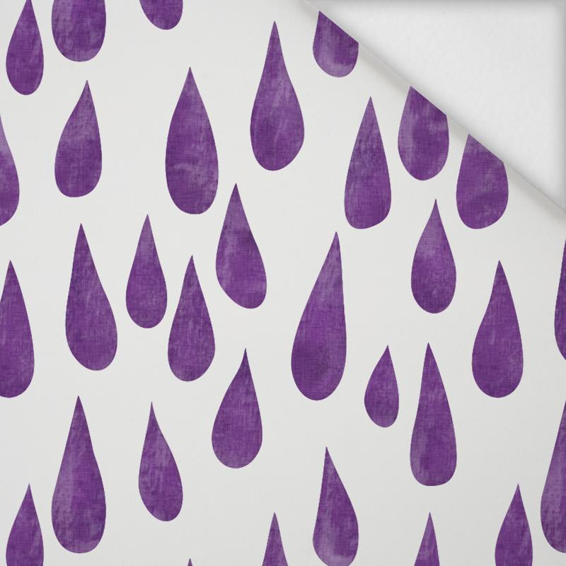 BIG DROPS (violet) / white - softshell