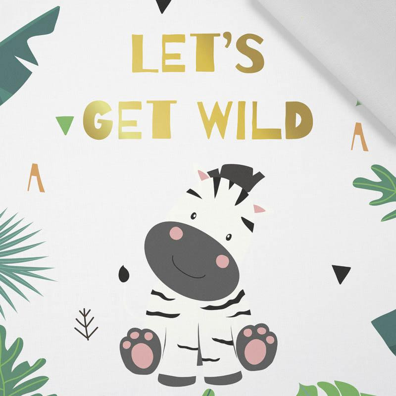 LET'S GET WILD (WILD & FREE) - Cotton woven fabric panel