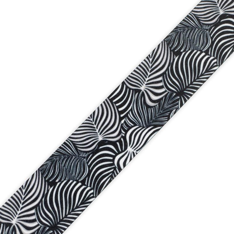 Smooth tape - ZEBRA LEAVES / Choice of sizes
