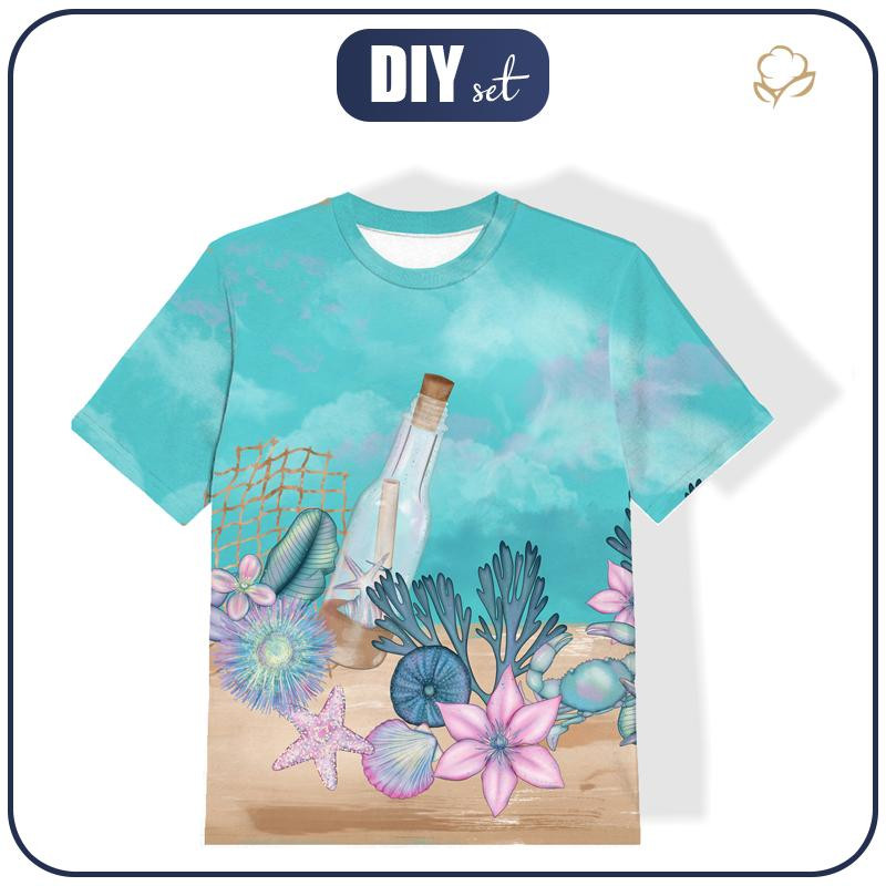 KID’S T-SHIRT -  LETTER IN THE BOTTLE (WATER WORLD) - single jersey 