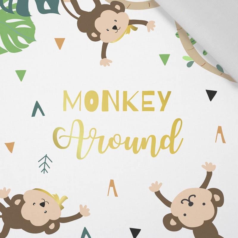 MONKEY AROUND (WILD & FREE) - Cotton woven fabric panel