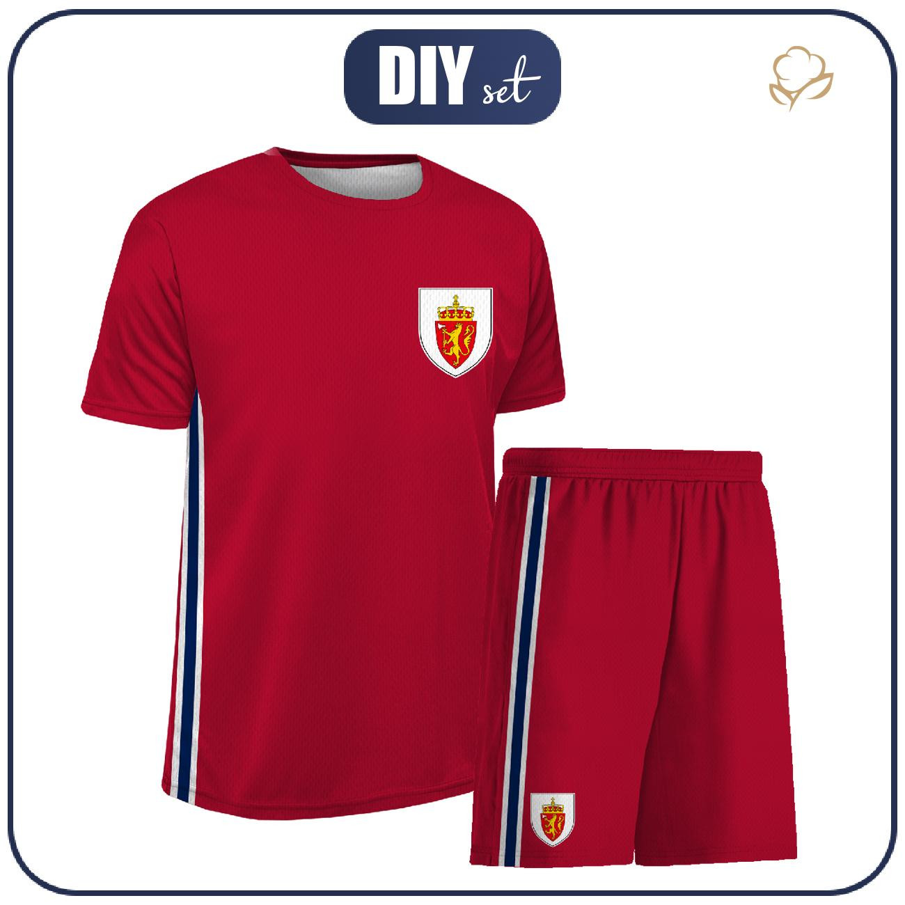 Children's sport outfit "PELE" - NORWAY - sewing set 86