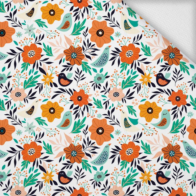 FOLK BIRDS 2.0 / white - looped knit 