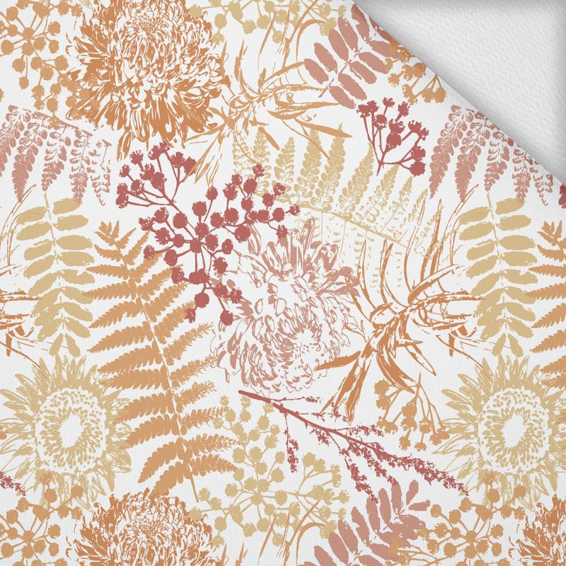 GOLDEN FERNS / white - looped knit 