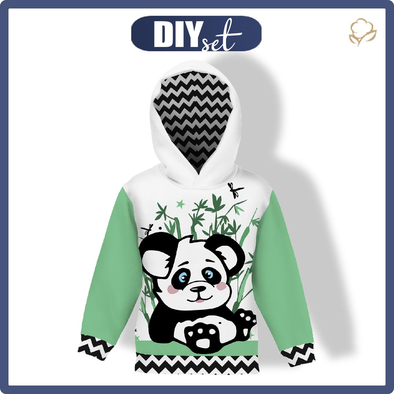 KID'S HOODIE (ALEX) - PANDA AMELIE - sewing set