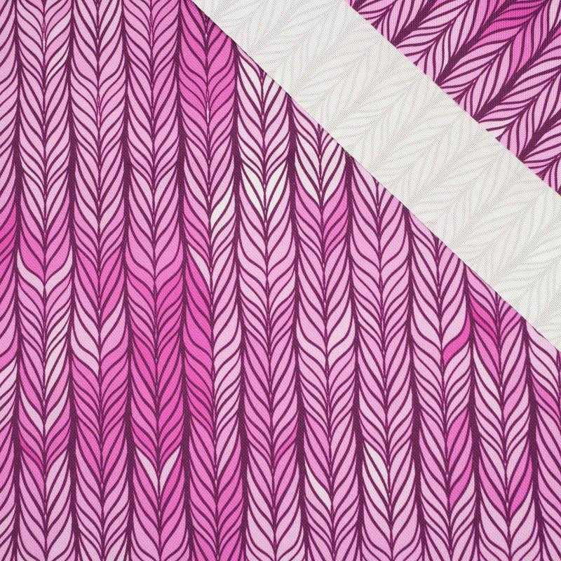 BRAID / pink - Waterproof woven fabric
